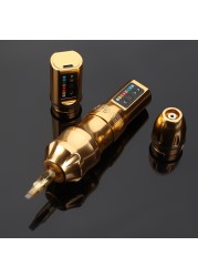 EXO Wireless Tattoo Machine Powerful Coreless Motor Rechargeable Lithium Battery 2 battery rotary tattoo pen set