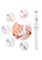 Electric Nail Drill Kit Portable Manicure Pedicure Nail File 5In1 Toenail Grinder Kit Toe Nail Polish Grinding Shape Tool