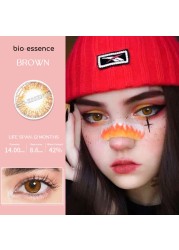 Bio-essence 1 Pair Contact Lenses With Eye Color Lenses For 1 Year Cosmetic Natural Moticolor Lenses Colored Lenses Eyes