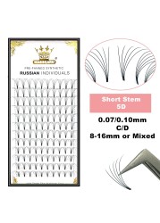 MASSCAKU Big Stock Pre-made Fans Short Stem Eyelashes Extension Dense Wide Fans 3d4d5d6d10d20d Lashes False Mink Eyelashes