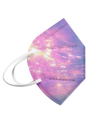 11 styles KN95 face mask 10pcs 5 layers starry sky tie-dye printed mascarillas fpp2 adult mask for kids FFP2 CE mask PM2.5