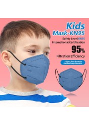 إسبانيا Mascarillas FPP2 نينوس هومولوغادا 4-12 سنة FFP 2 الأطفال أقنعة 5 طبقات أطفال KN95 أقنعة Morandi ffp2fan نينوس