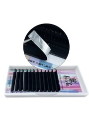Free Lashes Samples Eyelashes Suppliers 100% Natural Faux Mink 8-16mm Matte Dark Black Eyelashes Extension