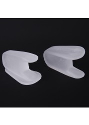 2pcs Silicone Toe Separator Insoles Separation Ring Hallux Valgus Correction Pad Thumb Orthotic Corrector Foot Care Tools