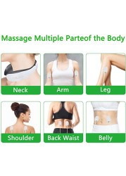 Electric Neck Massager 15 Intensity Sensor Smart Back Massage 4 Pulse Modes USB Rechargeable Cervical Physiotherapy Tool