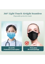 KN95 Masks Approved Black Mascherine FFP2 CE Certificate ffp2fan KN 95 Mascarillas Adult Face Mask Protective FPP2 Mask