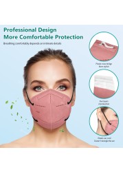 10-100pcs FFP2mask CE 5 Layers Morandi KN95 Face Mascarilla FPP2 Homologada Mascherina FFPP2 Approved FFP2 Maske Mask FFP3 FP2