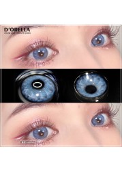 D'ORELLA 1 Pair (2pcs) Natural Color Lenses Eyes Annual Color Contact Lenses For Eyes Beauty Contact Lenses Eye Cosmetic Colored Lenses