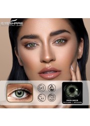 Ishihair Natural Colored Lenses For Eyes 2pcs Annual Blue Eyes Colored Lenses Beautiful Makeup Contact Lenses