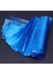 200pcs/lot Blue Tattoo Clip Cord Plastic Sleeve Bags Disposable Supplies Covers Bags For Tattoo Machine Tattoo Accessory