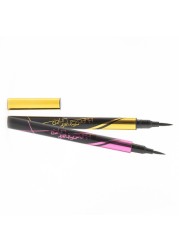 Ultimate Black/Brown Eyeliner Pen Small Gold Pencil Case Quick Drying Waterproof Long Lasting Eyeliner Liquid Eye Pencil Cosmetic