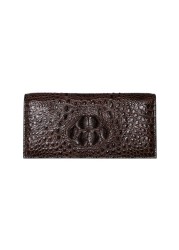 Genuine Crocodile Genuine Leather Wallet Men Black/Brown Business Card Holder Wallet for Men Long Wallet Quality Money Card Bag