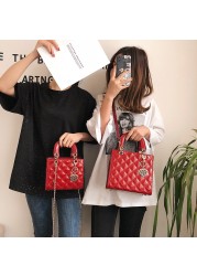 Luxury brand bag 2021 new fashion high quality female handbag lingge chain ladies crossbody handbag shoulder luxury claws