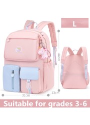 Korean Fashion Rainbow Shoulder Bag Children Waterproof Backpacks Strap School Bags For Teenagers Girls Kids School Bags mochilas