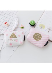 1PC Coin Purse Canvas Wallet Bag With Zipper Card Holder Mini Cute Pink Mini Wallet