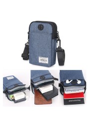 Travel Small Shoulder Neck Bag Messenger Passport Holder Cover Belt Pouch Crossbody Bag With Shoulder Strap