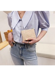 المرأة المحفظة الاتجاه 2021 رخيصة لينة بولي Leather جلد الثعبان نمط رائعة عملة المحفظة سيدة Vintage سستة المحافظ الإناث حقيبة صغيرة