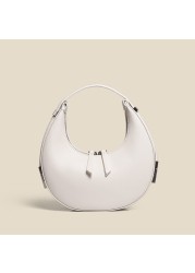 Special design half moon underarm bag small fresh handbag sweet color three dimensional bag