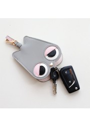 PUOU - Cute Cartoon Key Case, Women's Key Ring Cover, Wallet, Wallet, Card Holder, Wallet