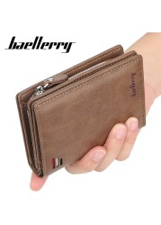 Men's wallet made of polyurethane leather, classic men's wallet for keeping cards, high quality