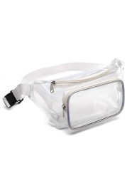 Women Transparent Waist Fanny Pack Belt Bag Travel Hip Bum Wallet Small Chest Phone Pouch