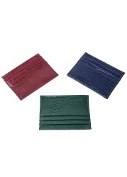 Customized Hot Sales Card Holder Men Women Ostrich/Crocodile/Python/Snake PU Leather PU Wallets Small Card Holder Bag Card Holder