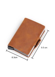 High Quality Rfid Wallet Men Money Clutch Bag Black Male Carbon Card Wallet Small Clutch Leather Wallet Thin Wallet carteras 2022