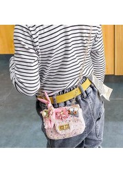 Fashion Cute Girl Shoulder Messenger Bag Children Crossbody Chain Handbag Kid Girl Bags Princess Cross Body Bags Purse