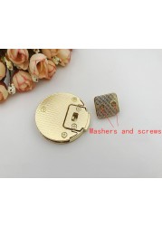 Bags accessories high quality round lock 5cm diameter presslock press locks