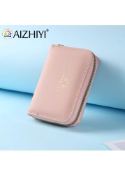 Women's PU Leather Pure Color Wallet Money Bag Ladies Small Day Clutches Card Holder Small Wallet