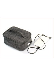 USB Heating Lunch Box Insulation Bag Outdoor Picnic Desk Electric Heated Food Storage Portable Lunch Bag Camping Bag