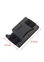 RFID Carbon Fiber Credit Card Holder Men Women Bank ID Card Holder Aluminum Container Metal Magsafe Minimal Ride Wallet