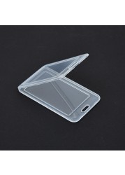 10pcs Transparent Waterproof Cover Women Men Student Bus Holder Case Business Credit Bank ID Card Protection Sleeve