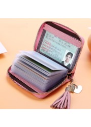 Fashion Card Bag Women Men Credit Card Holder Genuine Leather Large Capacity Business ID Holders Organizer 20 Bits/40bits/60pcs