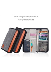 Travel Wallet with RFID Lock, Family Passport Holder, Passport Holder, Document Organizer, for Cards/Tickets