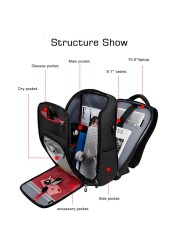 National Geographic Professional 15.6" Laptop Backpack Waterproof School Bags USB USB Business Travel Bag Mochila