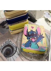 Disney 2022 New Mickey Fashion Women Wallet Short Women Coin Purse PU Zipper Multi Card Slot High Quality Student Walletg