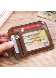 Solid Simple Men Women Wallets PU Leather Bag Zipper Clutch Coin Purse Phone Wristlet Portable Handbag for Parties Coin Purse