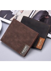 New men's wallet short casual canvas thin wallet business men's wallet