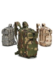 25L Army Backpack Unisex Outdoor Hiking Bag Military Tactical Trekking Bag Plaid Bag