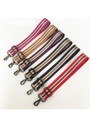 3.8cm Shoulder Strap Width 80~130cm Adjustment Belt Bag Vertical Stripe Design Contrast Color Bag Webbing Accessories