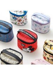 New Genuine Disney Girls PU Makeup Bags Mickey Minnie Princess Stationery Box Cosmetic Bags Girls Birthday Gift Cosmetic Bag