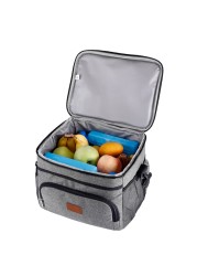 15L Insulated Thermal Lunch Box Bag Picnic Work Bag Car Snow Bag Tall Bag