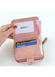 Women Small Wallet for Credit Card Female Coin Purse Leather Wallet Fashion Short Clutch Lady Solid Mini Wallet Women Wallets