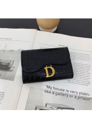 Small Wallets Fashion Brand Leather Wallet Women Ladies Card Bag For Women Clutch Women Female Purse Money Clip Purse Card Holder