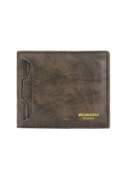 Men's Wallet Purse Money Bag Fashion PU Soft Leather Male Small Wallet Card Holder Hasp Coin Pocket Slim Wallet Wallet Men