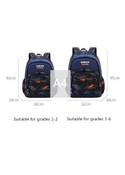 Children's school backpack, waterproof printed school bag for teenagers, boys and girls