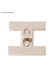 THINKRHENDO New Fashion H Shape Clasp Turn Lock Twist Locks DIY Leather Handbag Shoulder Bag Hardware High Quality