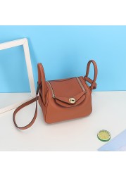 Small 20cm Bags Women Bags Designer Cowhide Ladies Messenger Bags Genuine Leather Women Handbags Fashion Genuine Leather Wallet