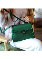 luxury handbags women bags designer jelly bag fashion vintage woman shoulder bag 2021 pvc rivet handbags